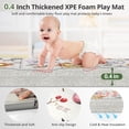 thumbnail image 5 of 79x71 Extra Large Baby Play Mat for Floor, Foldable Foam Playmat for Babies 0-12 Months & Kids, Non-Toxic Waterproof Baby Mat for Floor, Thick Playpen Mat for Tummy Time Crawling, 5 of 9