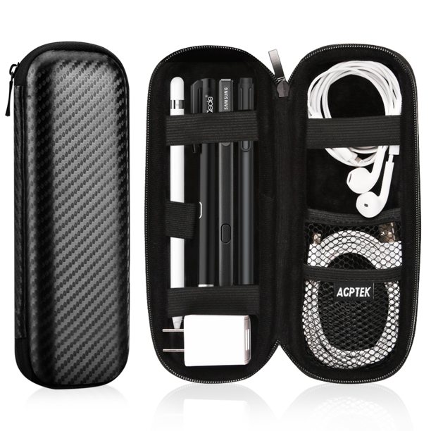 AGPTEK Apple Pencil Case Holder, Slim EVA Carrying Case with Elastic