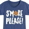 thumbnail image 3 of Instant Message - Camping - S'more Please! - Toddler & Youth Girls Short Sleeve Graphic T-Shirt, 3 of 6