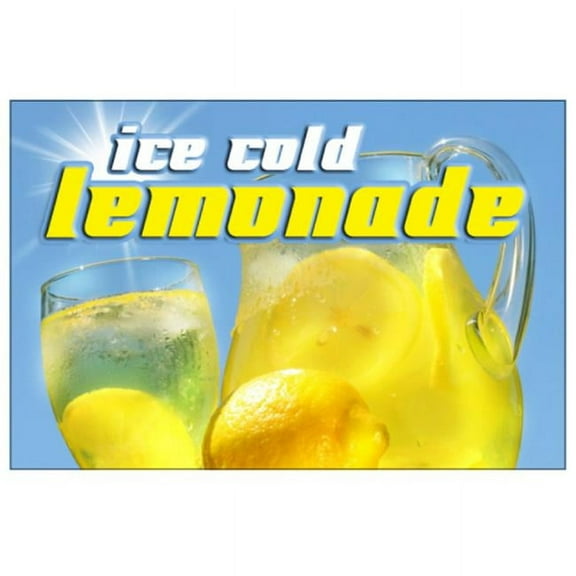 SignMission D-Lemonade1 Lemonade I Concession Decal Drink Sign