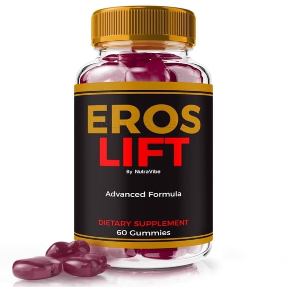 Eros Lift – Original Eros Lift Gummies with a Natural Daily Blend for Energy & Wellness | Great-Tasting, Easy-to-Chew Gummies (60 Gummies)