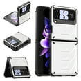 thumbnail image 1 of SaniMore for Samsung Galaxy Z Flip 3 6.7" Folding Case, Rugged PC & TPU Bumpers Case with Wireless Charging Military Grade Shockproof Protective Case for Samsung Z Flip 3 Women Men, White, 1 of 9