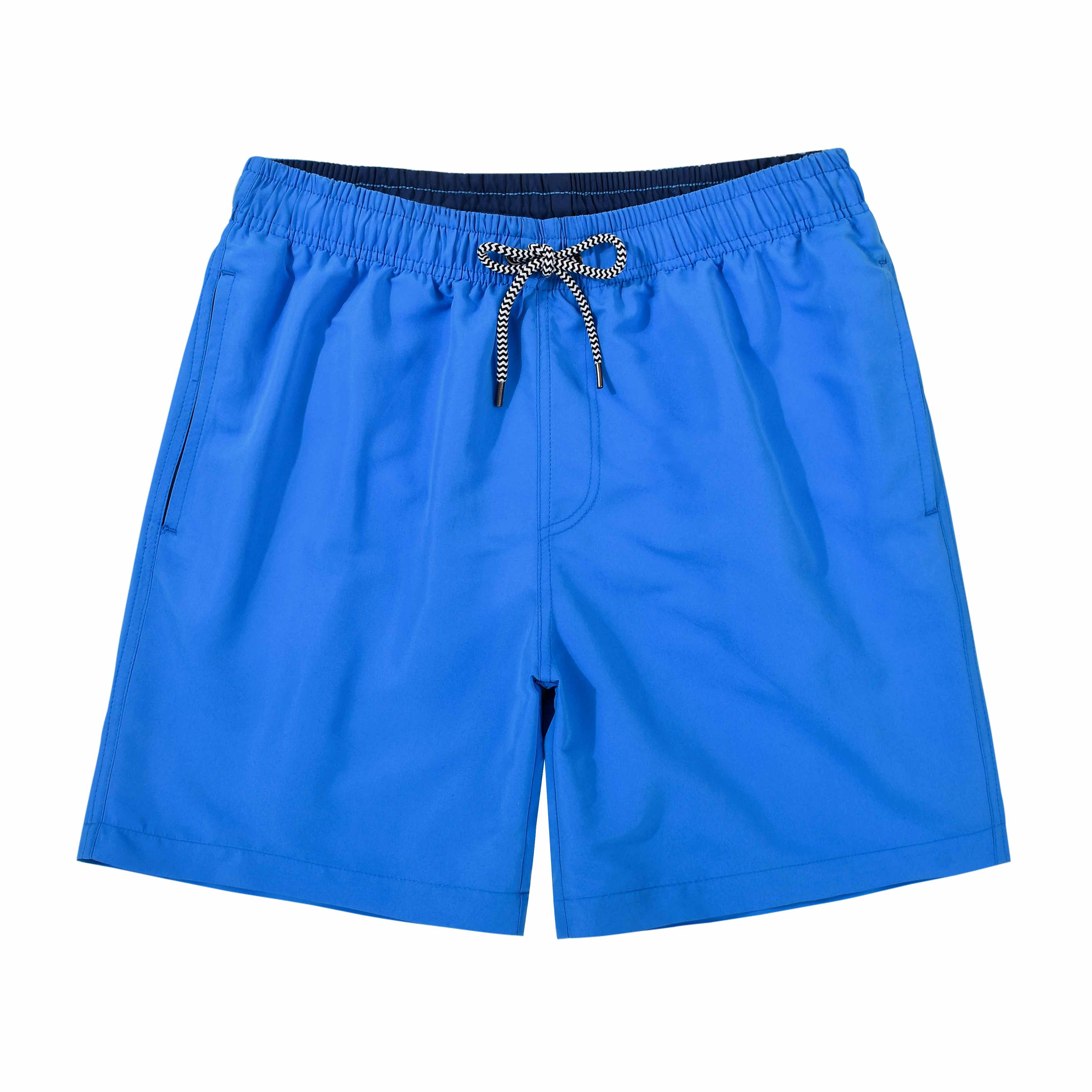3 Pcs Mens Swim Trunks With Mesh Liner Quick Dry Bathing Suit Swimswear Black Navy Blue Royal Blue Size 2XL
