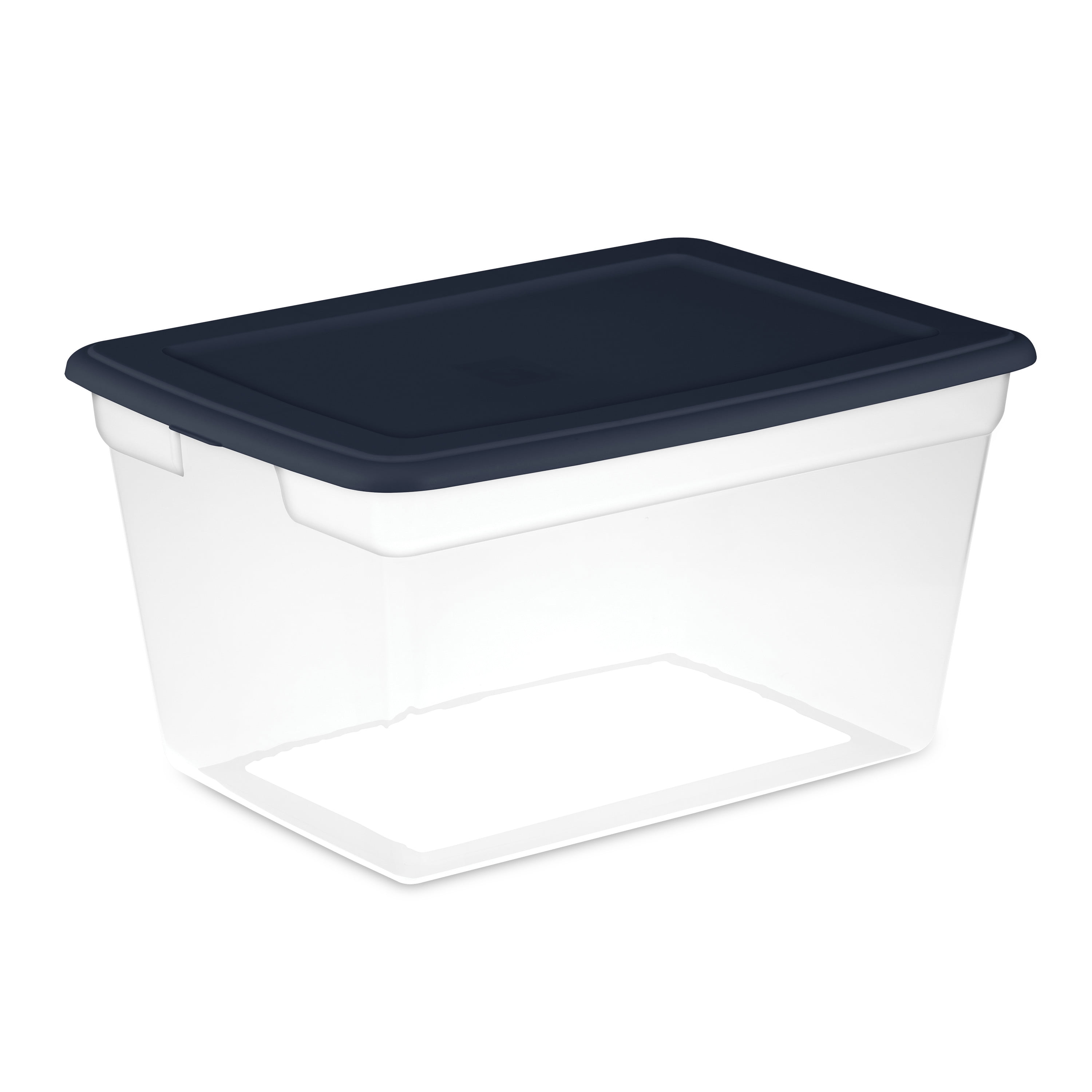 (2 pack) Sterilite 58 Qt. Storage Box Plastic, Blue Cove
