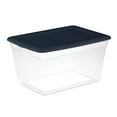 thumbnail image 2 of (2 pack) Sterilite 58 Qt. Storage Box Plastic, Blue Cove, 2 of 8