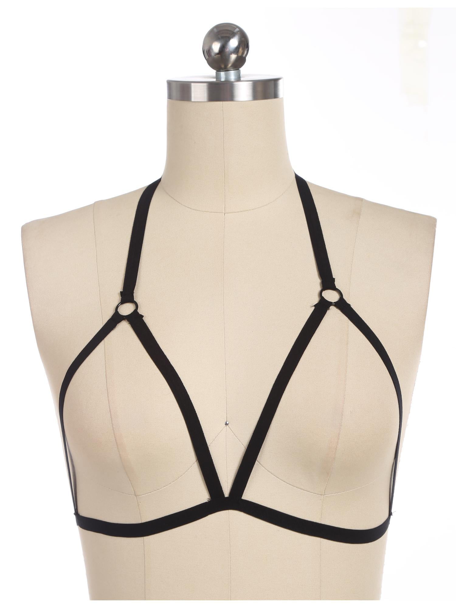 2019 Fashion Sexy Women Body Harness Plunge Low Cut Crop Top Style 