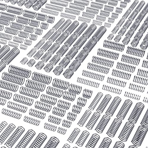 30 Different Sizes Compression Springs Assortment Kit 300 Pcs Spring, Stainless Steel Springs, Spring Assortment for Shop and Home Repairs, with Individual Bags