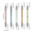 thumbnail image 3 of 5 Pcs Silicone Nail Tools Dual Tipped Nail Art Sculpture Pen Rhinestone Nail Polish Carving Pen Rubber Tip Nail Brushes for Mirror Powder Sculpting Sticker Transfer, DIY Home Salon Nail Art Supplies, 3 of 6