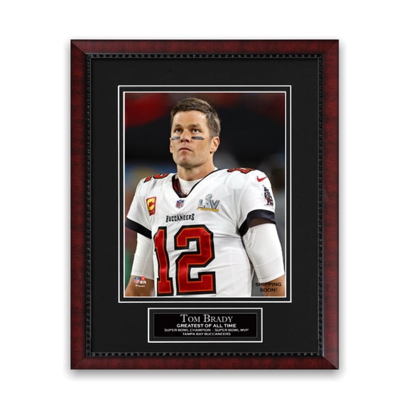 Tom Brady Super Bowl LV Unsigned Photo Framed to 11x14
