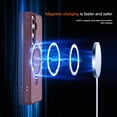 thumbnail image 3 of Dteck for Samsung Galaxy S26 Case, Compatible with MagSafe, Invisible Ring Stand, Shockproof Translucent Matte Back Protective Cover,Winered, 3 of 9