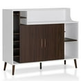 thumbnail image 1 of Furniture of America Reid Buffet Moderne en Bois à Multiples Rangements, Blanc, 1 of 9