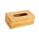 thumbnail image 3 of Caja de pañuelos de bambú, organizador de pañuelos, caja de pañuelos decorativa rectangular L, 3 of 9