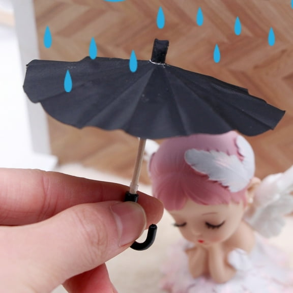 Phenofice 1Pcs Miniature Doll Umbrella Style Small Parasol for Artists and 7.5x2x2in