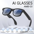 thumbnail image 2 of 8MP AI Smart Glasses, Video Audio Recording, ChatGPT Translation, WiFi Transfer, Music Calls, Image Recognition, Rechargeable Sports Eyewear, 2 of 9