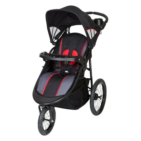 Baby Trend Pathway 35 Jogger Stroller, Optic Red (Best Reversible Umbrella Stroller)