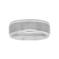 thumbnail image 4 of Mens Tungsten 8MM Satin and Polished Finish Wedding Band, 4 of 4