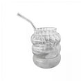 thumbnail image 1 of 2x Vaso de Vidrio con Cristalería Creativa Resistente Al Calor Reutilizable Botella de Agua Duradera para Cafetería de Fruta Oficina Cocina 2 piezas, 1 of 8