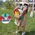thumbnail image 5 of gcong Lightweight School Backpack With Comfortable Straps For Daily Use And Cute Animal Print Design Orange, 5 of 7