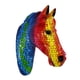 thumbnail image 5 of Escultura de pared de cabeza de caballo, arte de pared artístico colorido, decoración, estatua decorativa para Estilo C, 5 of 9