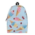 thumbnail image 2 of Ice Cream All Over Print Backpack, Lightweight Polyester Daily Daypack, Spacious Multi Compartment Backpack with Padded Ergonomic Straps for School Gym Travel Sports, 2 of 9