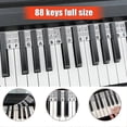 thumbnail image 4 of 88 Keys Reusable Piano Keyboard Note Guiding Labels Piano Notes Guide Stickers, 4 of 5
