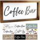 thumbnail image 1 of EDEN VIEW HOME Letrero intercambiable para barra de café, 17 x 8, decoración de pared de temporada. Decoración rústica de cafetería para encimera de cocina. Placa de madera enmarcada estación de café, 1 of 1