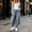 Gray, variant on Women's Longline Cardigan Open Front Ribbed Knit Long Sleeve Side Split Relaxed Loose Fit Casual Everyday Layering Wardrobe Staple Outerwear
