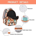 thumbnail image 4 of Boho Rucksack for College - Vintage Print Backpack with 17" Laptop Pocket | Heavy Duty Bookbag for Campus Essentials, Commuting & Work, 4 of 6