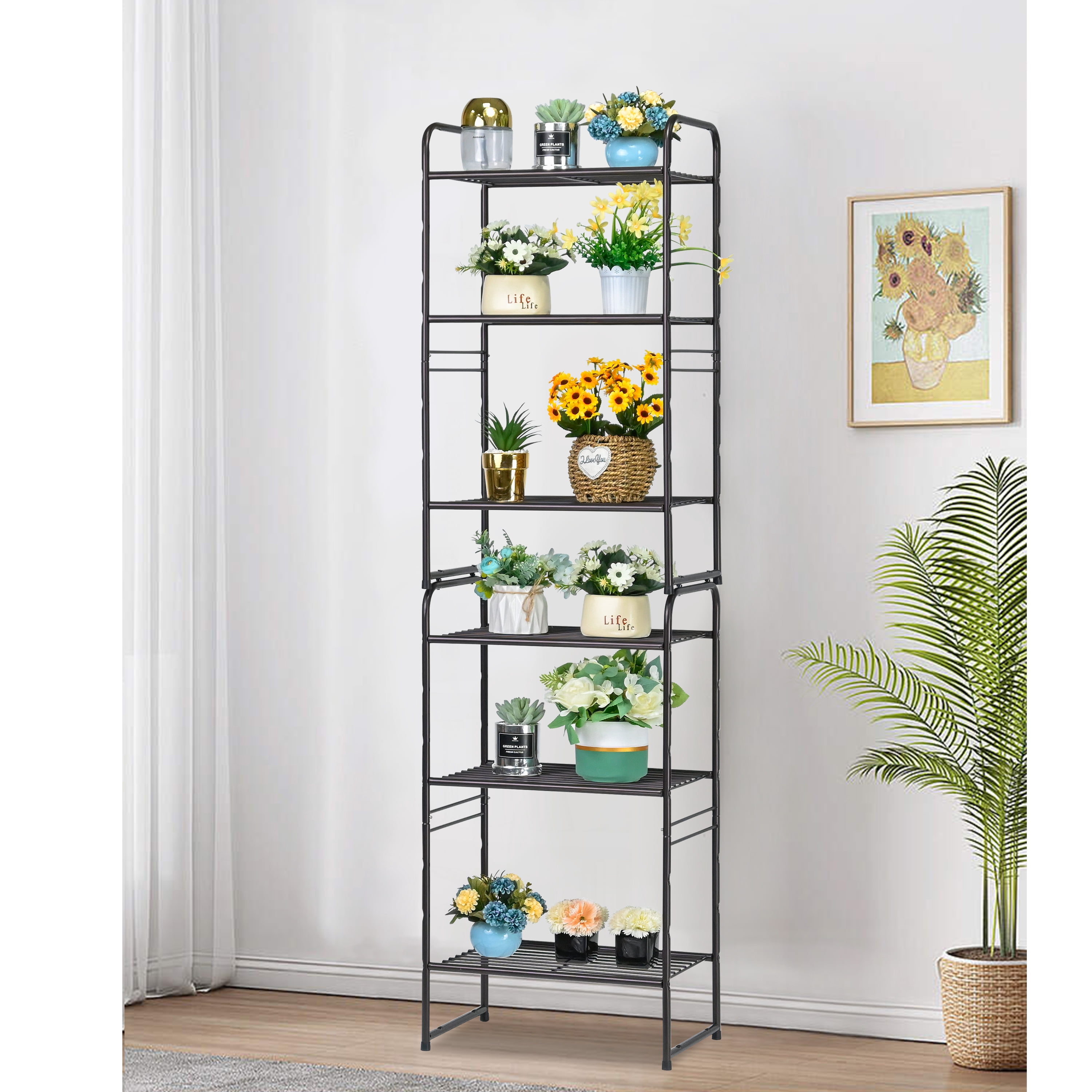 3-Tier Metal Wire Shelving Rack, Storage Shelves for Kitchen Pantry, 12"D x 17.8"W x 31.5"H, Bronze