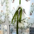 thumbnail image 4 of Agiferg 2015 Pastoral Tulle Window Roman Curtain Embroidered Sheer For Kitchen Living A, 4 of 9