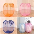 thumbnail image 2 of Pop Up Mesh Washing Foldable Laundry Basket Bag Bin Hamper Storage, 2 of 7