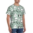thumbnail image 2 of Bixox Men's Puppy Printed Short Sleeve Skinny Athletic T-Shirt, 2 of 6