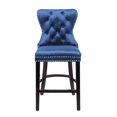 thumbnail image 4 of Heavenly Collection Tabouret Capitonné Bleu, 4 of 4