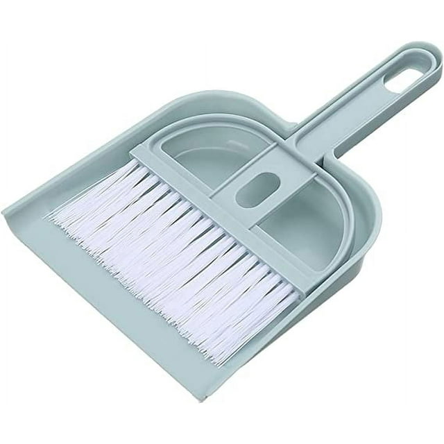 Mini Pelle de Bureau Ensemble Balayage de Voiture Lit Cheveux Pelle à Ordures Petite Balayeuse Brosse Clavier Solution de Nettoyage Micro-Ondes Brosse à Récurer avec Raclette (A, Taille Unique)