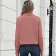 thumbnail image 3 of Women's Corduroy Jacket Button Down Cropped Shacket with Flap Chest Pockets Casual Fall Lightweight Jackets, 3 of 4