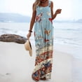 thumbnail image 2 of 250 Anniversary USA Flag Jumpsuits for Women Casual Sleeveless Loose Patriotic Overalls Wide Leg Romper with Pockets S, 2 of 5