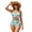Palm Tree, variant on Garronmavis Bikini Sets For Women High Waisted Twist Front Swimsuits Tummy Control Crisscross Tie Back Bathing Suits Tropical Print 2 Piece Modest Swimwear for Summer Beach