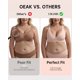 thumbnail image 4 of Bra OEAK Deep V Inalámbrico Cómodo Push Up Nude XL para mujer, 4 of 8