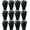 Black, variant on Winter Magic Gloves, 12 Pairs Stretchy Warm Knit Bulk Pack Mens Womens (Assorted)
