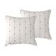 thumbnail image 1 of 2 fundas de almohada bohemias de 18.0 x 18.0 in, lino beige y natural, fundas de almohada decorativas modernas para granja, 1 of 6