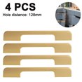 thumbnail image 1 of Tiradores para muebles de 4 piezas, mate, Tiradores para muebles de acero inoxidable para puertas de armarios de cocina, tiradores de barandilla con tiradores de tornillo, mate, 1 of 8
