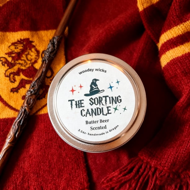Fzsteel Harry Potter Themed Beer Scented Magic Sorting Candle with Color-Changing Effect for Christmas Birthday Party Gifts