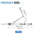thumbnail image 2 of 4Pcs Casement Window Hinge, 12-inch Stainless Steel Friction Stay Hinges Duty Concealed Hinge Window Latch Lock for Awning Hopper Transom Window, Silver, 2 of 6