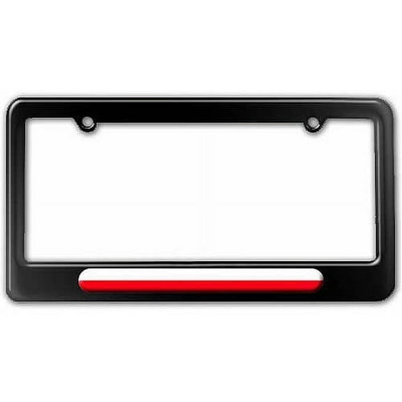 Polish Flag, Poland License Plate Tag Frame, Multiple Colors