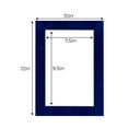 thumbnail image 3 of Brooke Suede Acid Free 10x12 Picture Frame Mats with White Core Bevel Cut for 8x10 Pictures - Fits, 3 of 4