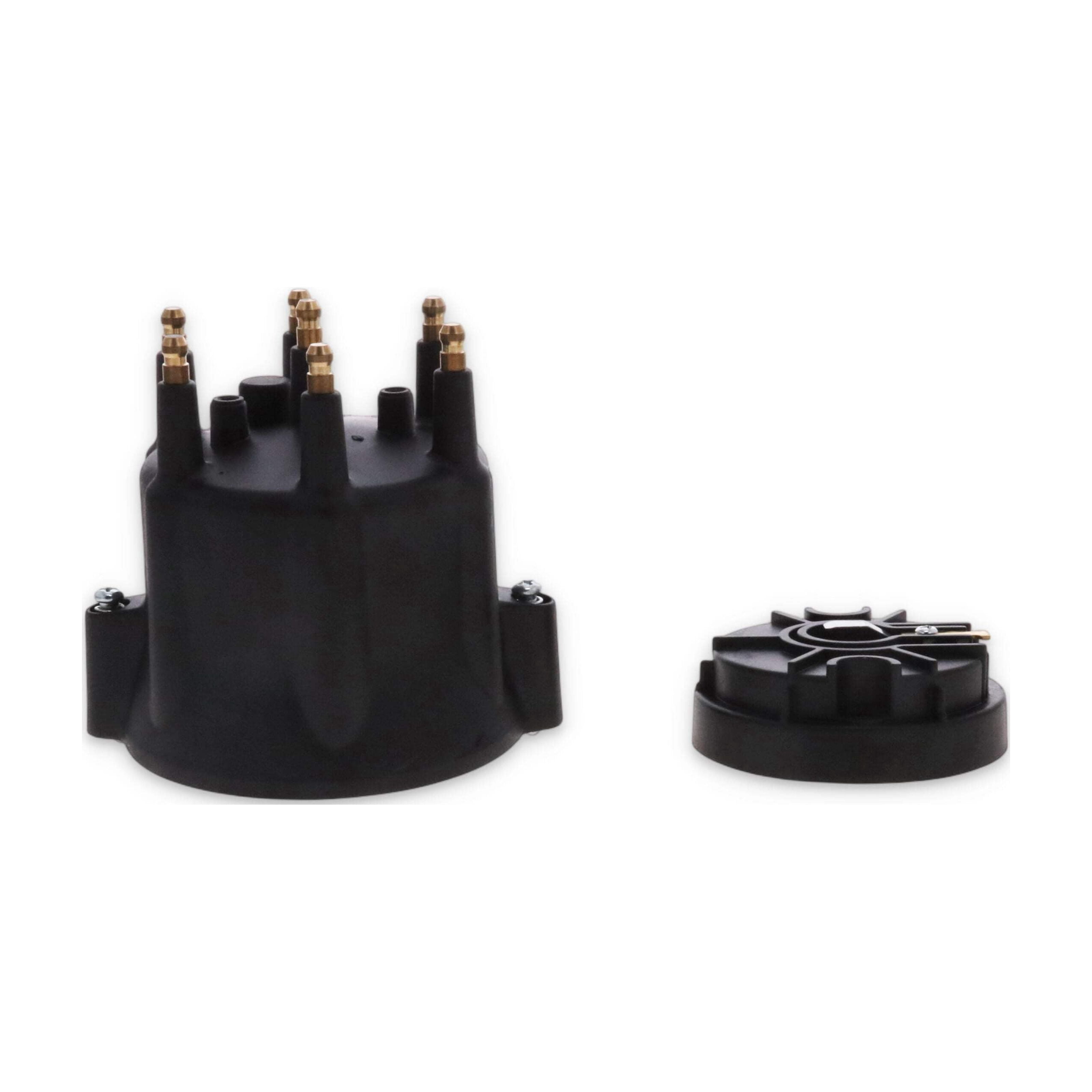 TSP 6-Cylinder Male Pro Series Distributor Cap & Rotor Kit - Black