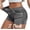 2PC Black Juniors Shorts, variant on Juniors Shorts Distressed Jean Jr Shorts Y2K Denim-Look Athletic Mid Rise Pull-On Workout Shorts