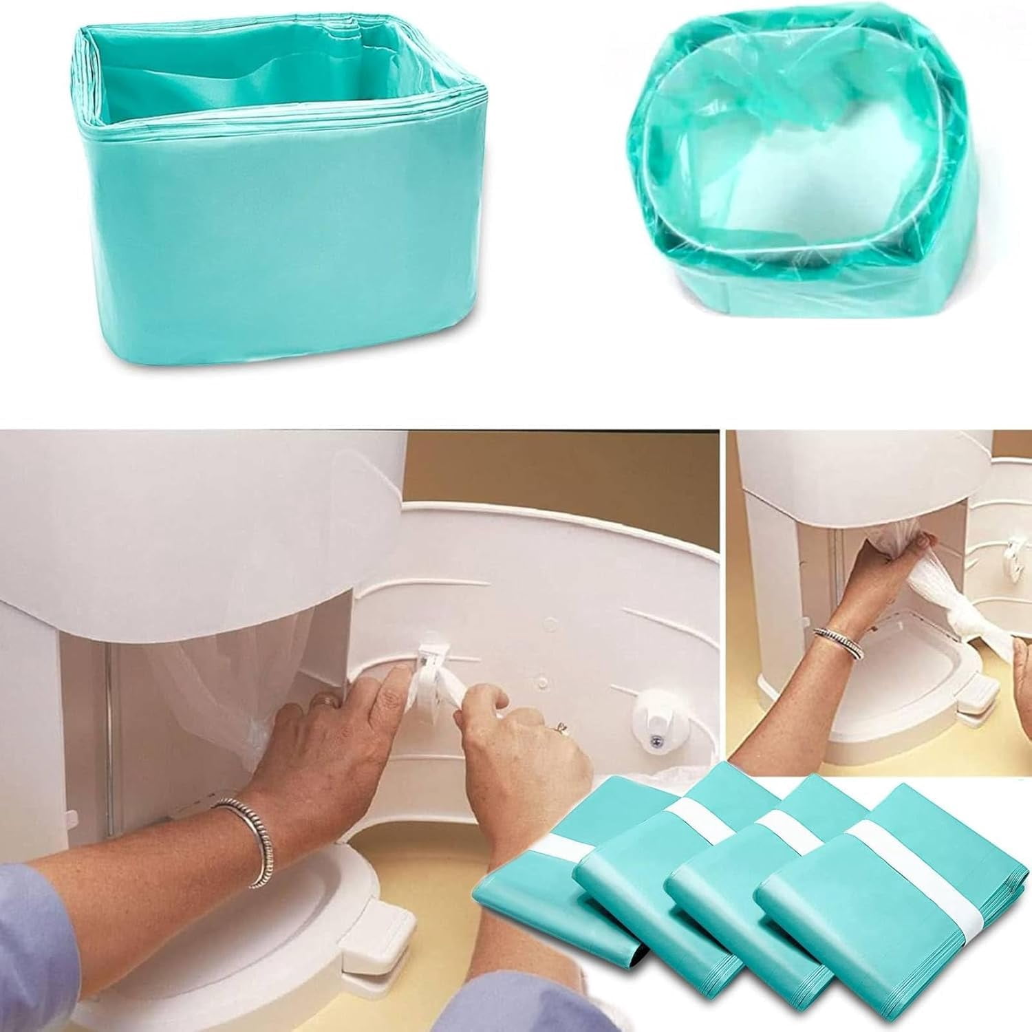 Adult Diaper Liner Refills Compatible with Janibell Akord 280 Slim Model Diaper System, A Single Liner Pack Will Last for Over 500 Adult Briefs Using 4PACK