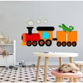 thumbnail image 2 of DAYCARE - Kids Nursery Kindergarten Iguana Reptile Animal Train Vinyl Art Decoration Letter I Alphabet Design Multicolored Child Care Wall Decal Sticker 40" x 20", 2 of 3