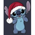 thumbnail image 2 of Women's Lilo & Stitch Santa Surprise Graphic Tee Navy Blue X Large, 2 of 4